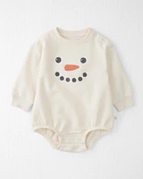 Baby Snowman Organic Cotton Bubble Bodysuit