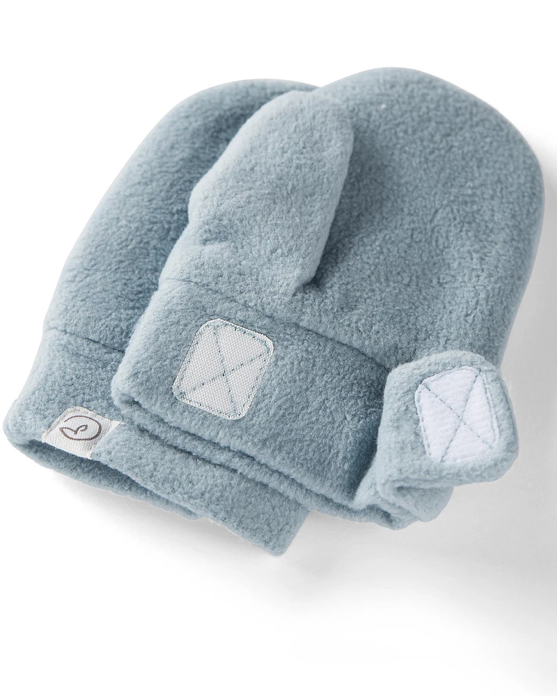 Toddler 2-Pack Recycled Fleece Hat and Mittens Set