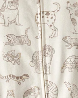 Baby Organic Cotton Animal-Print Sleeper