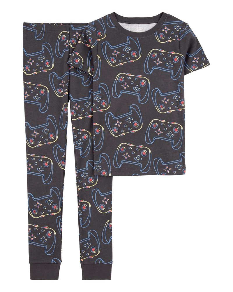 Kid 2-Piece Video Game 100% Snug Fit Cotton Pyjamas