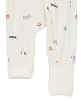 Baby Girl Camp Print Zip-Up PurelySoft Sleeper
