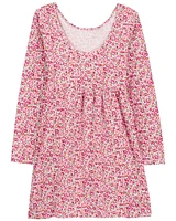 Kid Floral Jersey Dress