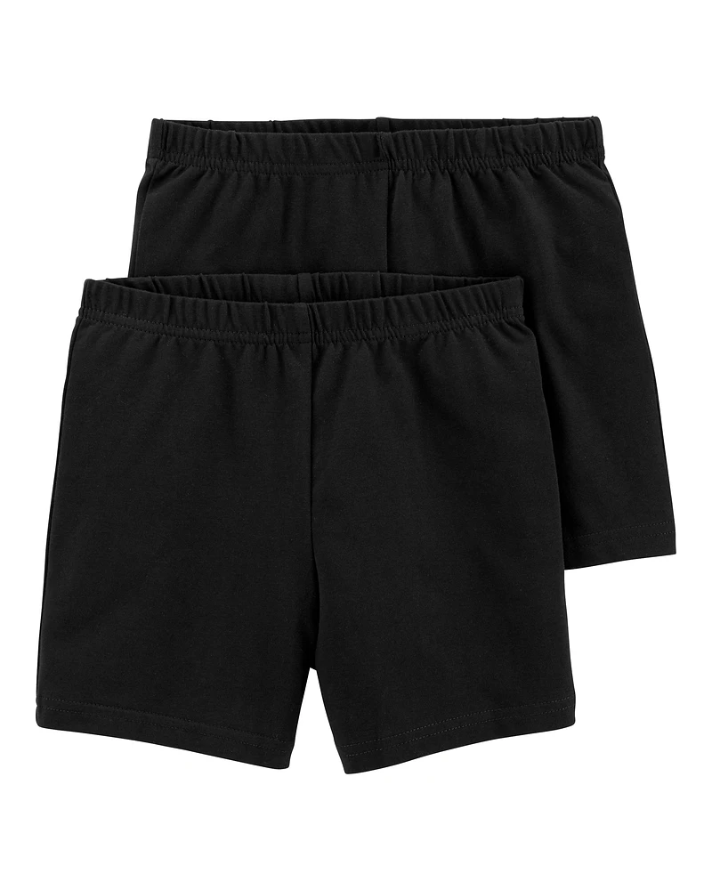 Kid 2-Pack Black/ Bike Shorts