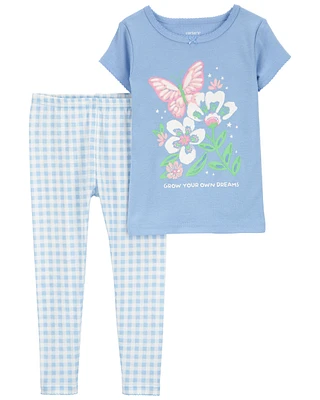 2-Piece Butterfly 100% Snug Fit Cotton Pyjamas