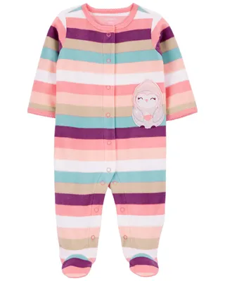 Owl Fleece Snap-Up Sleep & Play Pajamas