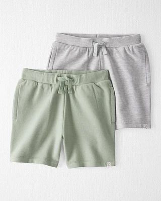 Kid 2-Pack Organic Cotton Shorts