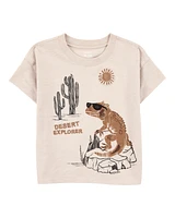Toddler Desert Lizard Graphic Tee - Ivory