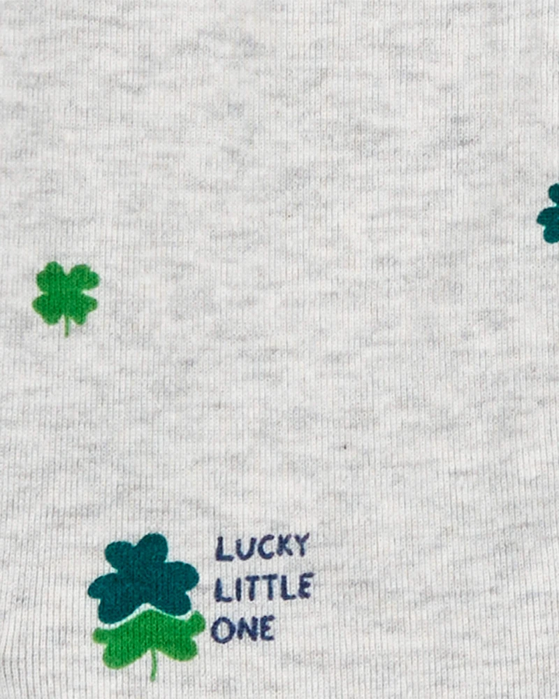 St. Patrick's Day 2-Way Zip Cotton Sleep & Play Pajamas