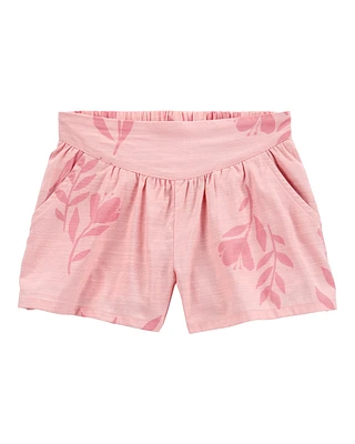 Kid Floral Sun Short - Pink