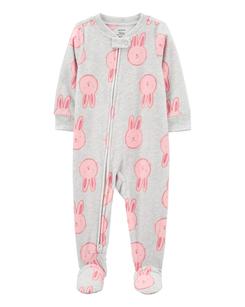 Baby 1-Piece Bunny Fleece  Pyjamas