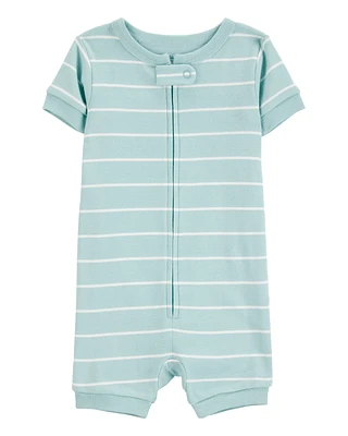 Baby 1-Piece Striped 100% Snug Fit Cotton Romper Pyjamas
