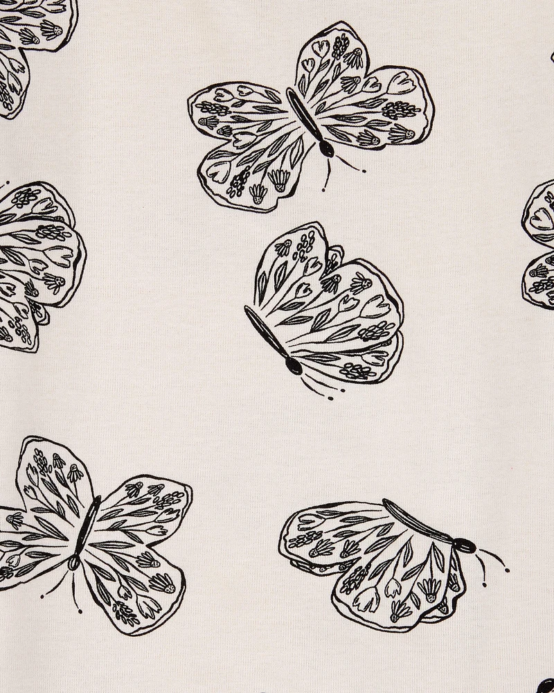 Kid 4-Piece Butterfly 100% Snug Fit Cotton Pyjamas