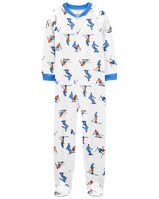 1-Piece Ski Fleece Footie Pyjamas