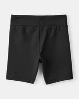 Girls Knit Bike Shorts - Black