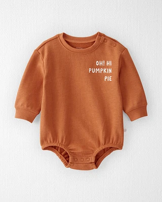 Baby Organic Cotton Pumpkin Pie Bubble Bodysuit