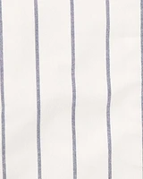 Kid Striped Baseball Button-Down Shirt