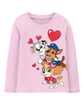 Toddler PAW Patrol Valentine's Day Tee - Pink