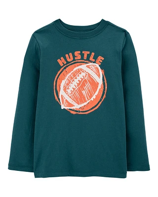 Kid Hustle Football Graphic Tee