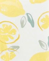 Toddler Lemon Print Bike Shorts