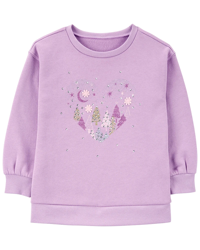 Toddler Heart Fleece Sweatshirt