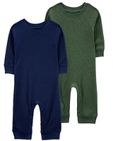 Baby 2-Pack Thermal Jumpsuits