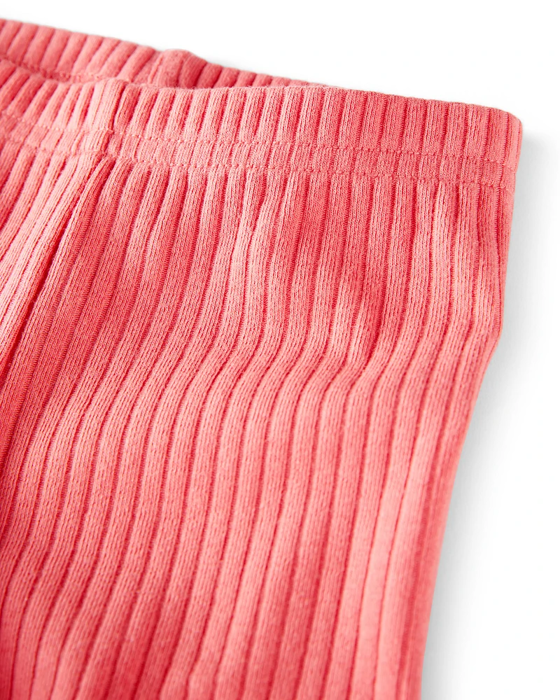 Baby Organic Cotton Ribbed Pedal Shorts