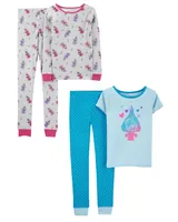 4-Piece Trollz 100% Snug Fit Cotton Pyjamas