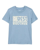 Toddler Best Brother Short-Sleeve Graphic Tee - Blue