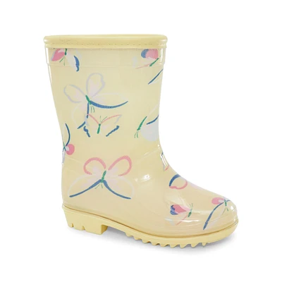 Toddler Butterfly Print Rain Boots