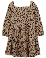 Leopard Twill Dress