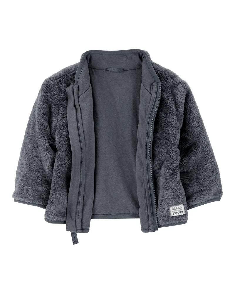 Baby Zip-Up Sherpa Cardigan