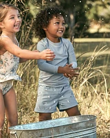 Toddler Recycled Seagull-Print Swim Trunks