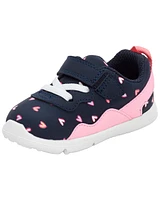Every Step® First Walker Heart Athletic Sneakers - Navy