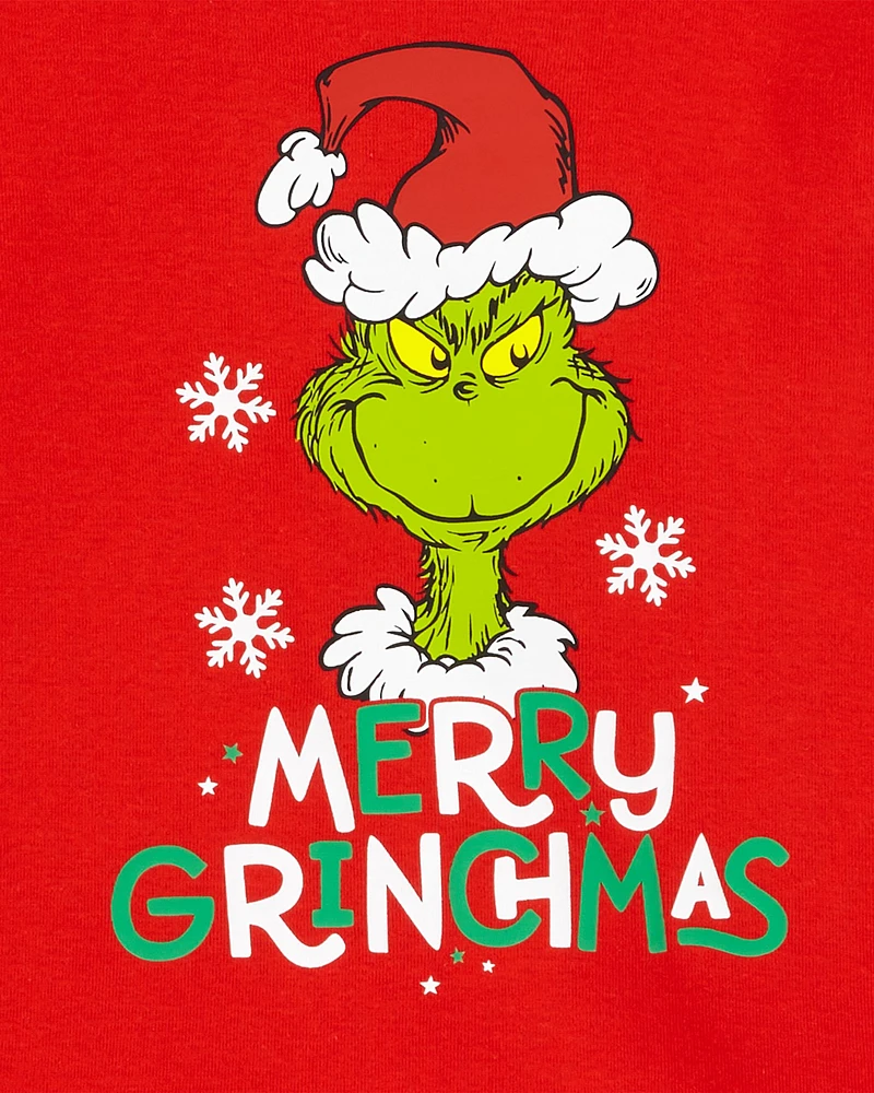 Kid 2-Piece Christmas Grinch Cotton & Fleece Pyjamas