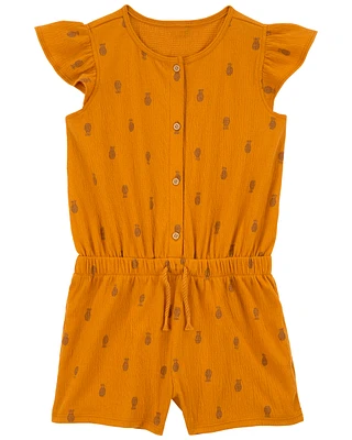 Flutter Pineapple Crinkle Jersey Romper