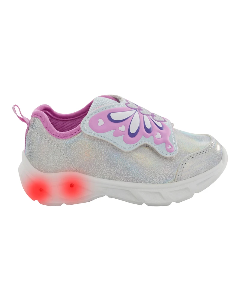 Toddler Butterfly Light-Up Sneakers