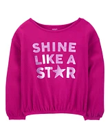 Kid Shine Like A Star Metallic Thermal Top