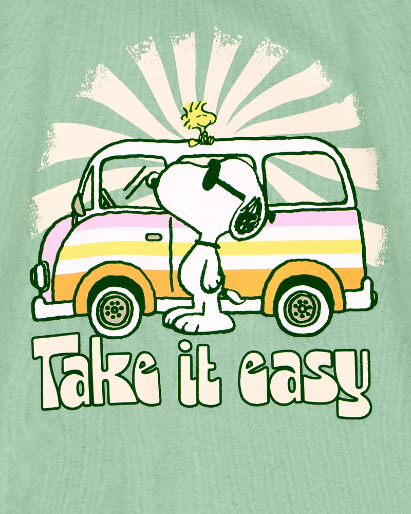Kid Peanuts™ Snoopy Short-Sleeve Graphic Tee - Green