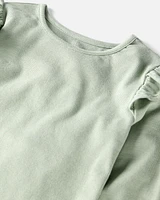Kid 3-Pack Organic Cotton Flutter Long Sleeve Tees