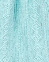 Kid Pull-On Smocked Shorts