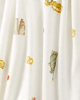 Baby New York City Print 2-Way Zip PurelySoft Sleeper Pyjamas - Ivory