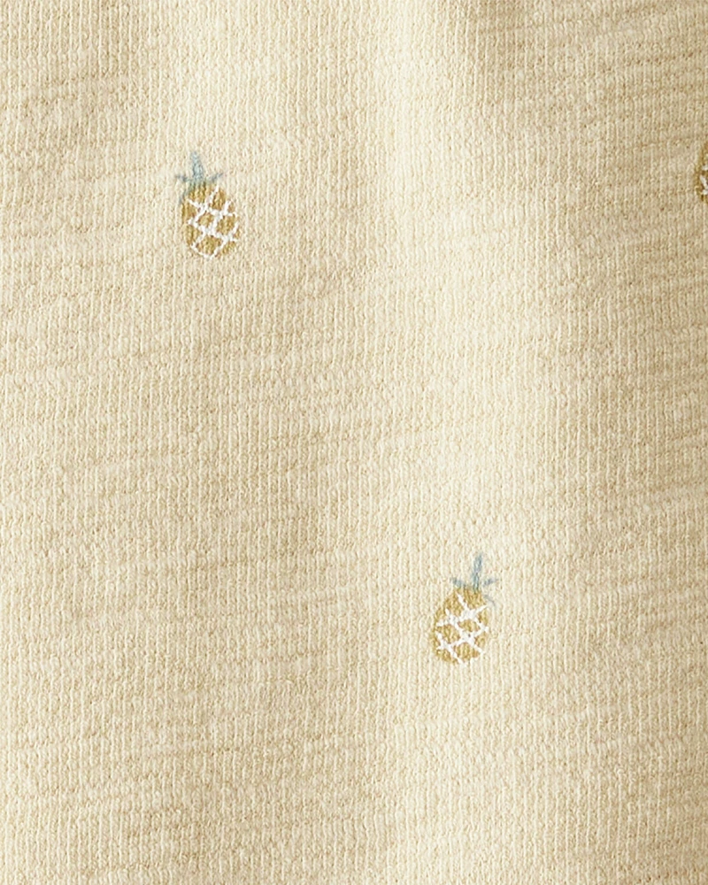 Toddler Girl 2-Piece Pineapple-Print Set Made with Organic Cotton