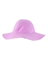 Toddler Heart Print Reversible Swim Hat - Purple