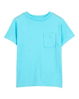 Kid Solid Woven Short-Sleeve Tee