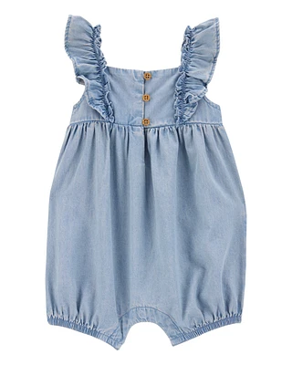 Baby Chambray Flutter Romper