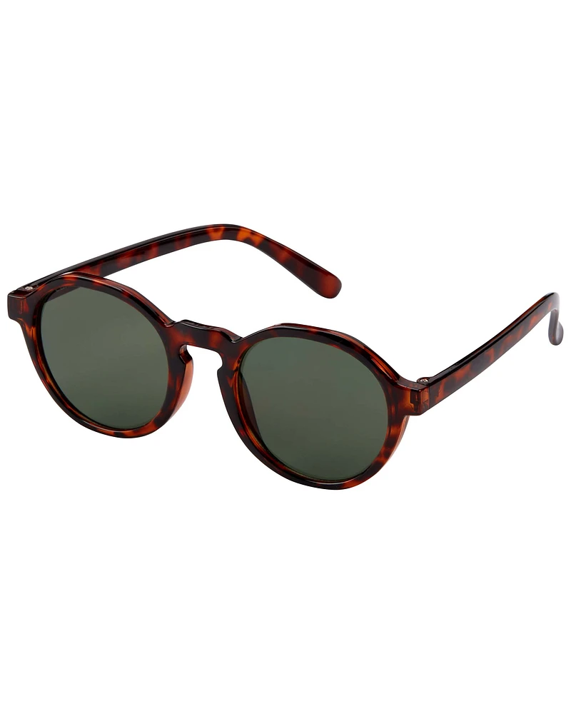 Tortoise Round Sunglasses