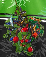 Kid 2-Piece Teenage Mutant Ninja Turtles Rashguard & Swim Trunk Set
