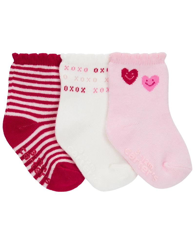 Baby Valentine's Day 3-Pack Socks