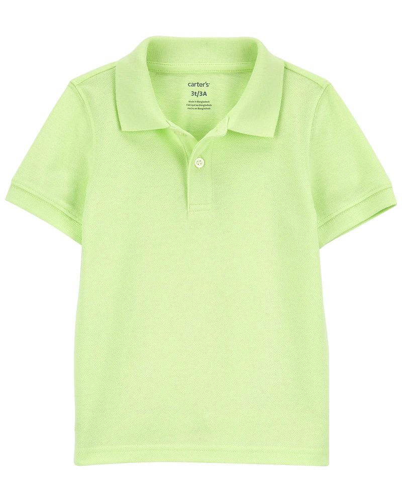 Baby Ribbed Collar Polo Shirt