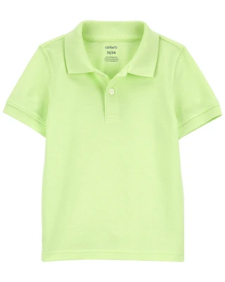 Baby Ribbed Collar Polo Shirt